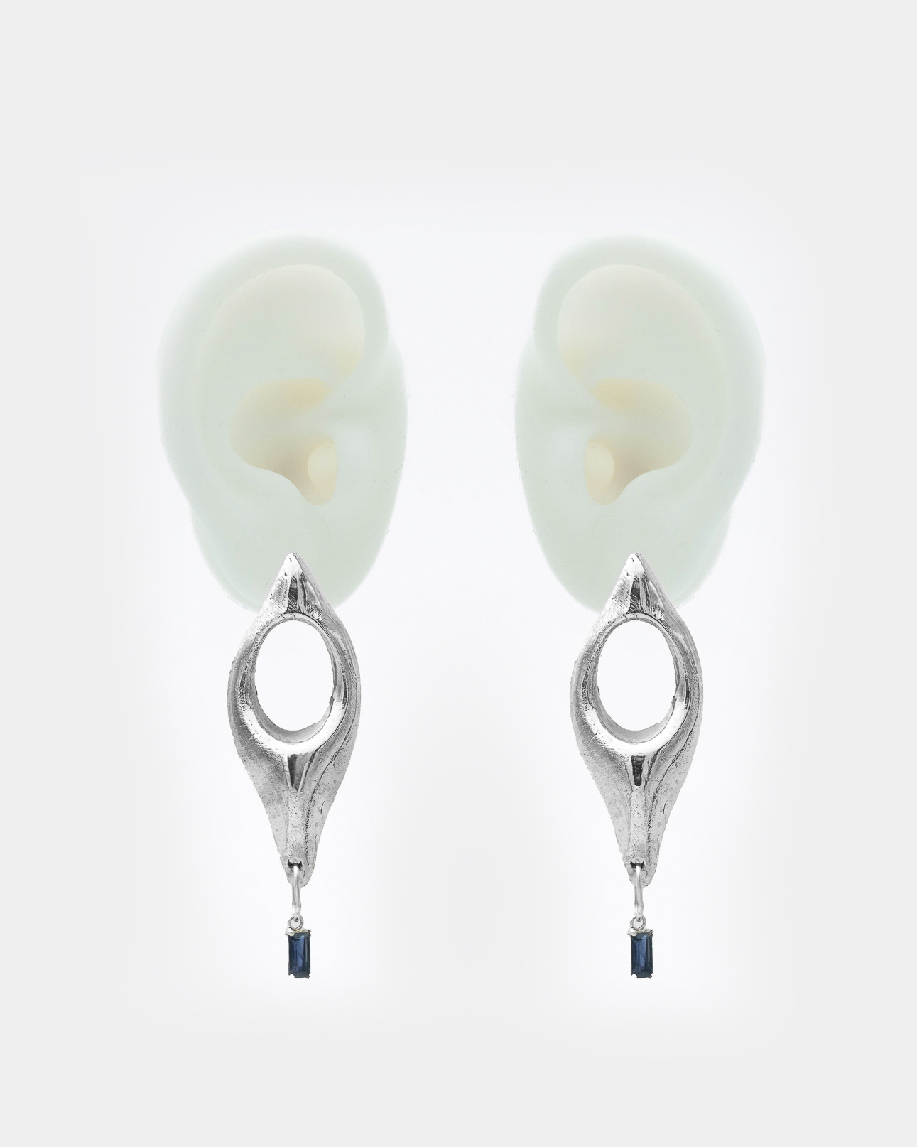Voodoo Jewels Bold Shapes Leda orecchini bronzo argentato iolite