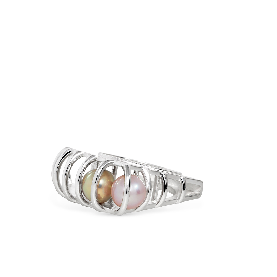 Giulia Iosco Cage Ring Silver anello in argento