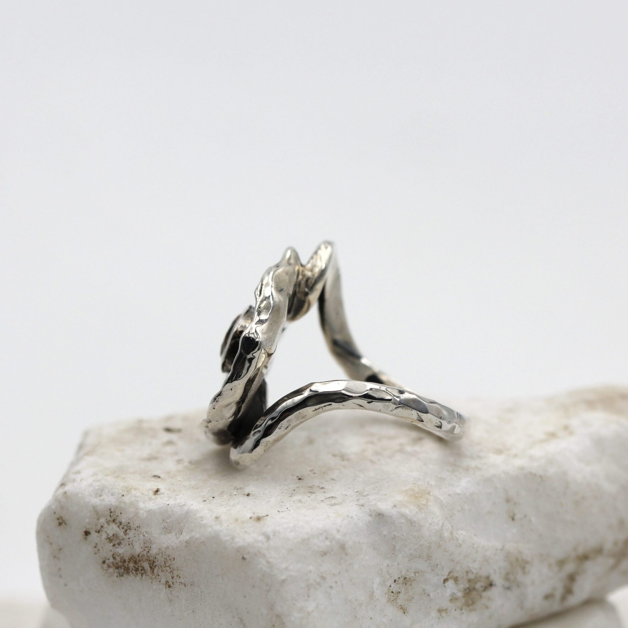 Anna Gioielli Winter Flower Anello Argento Quarzo Citrino