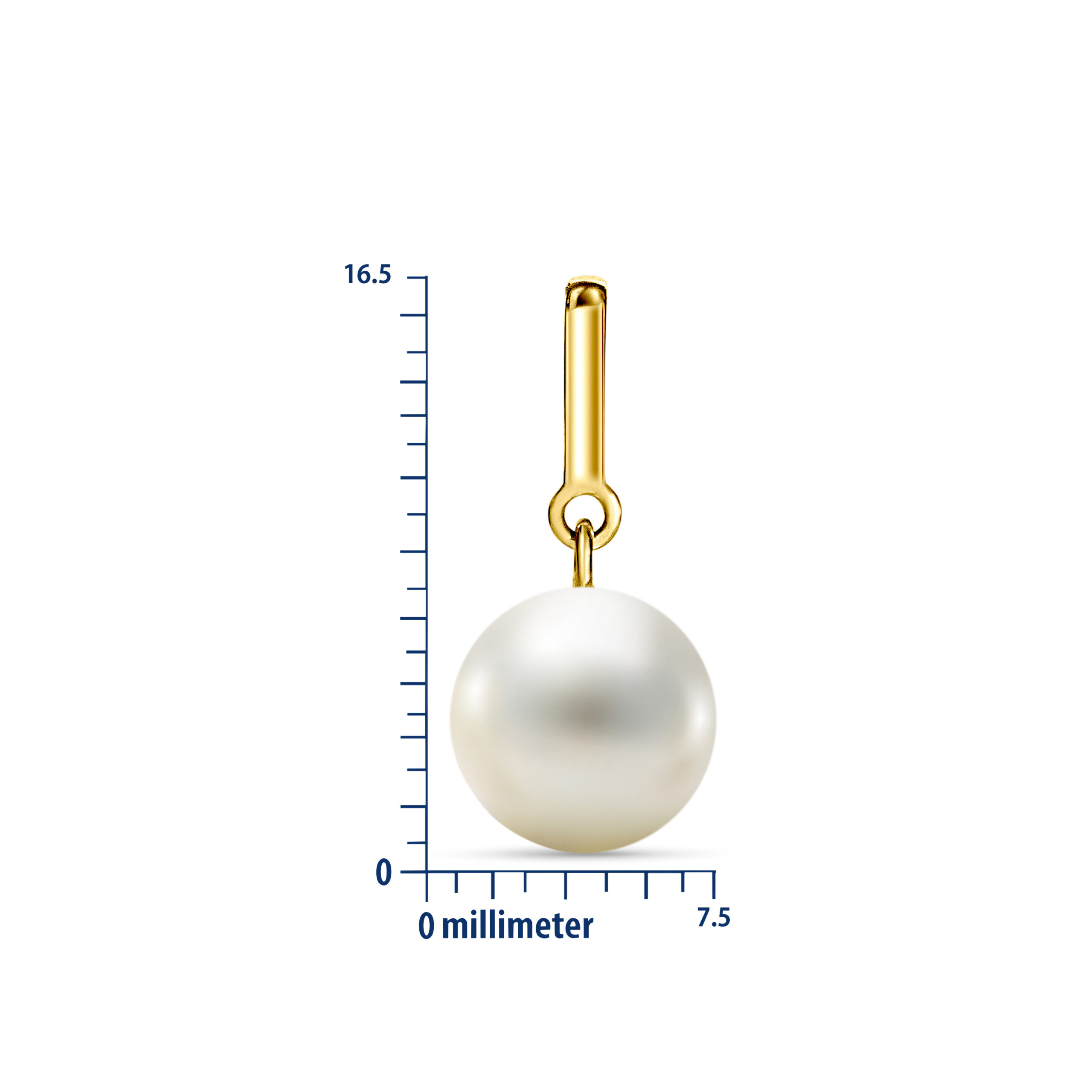 Miore Orecchini oro giallo 14kt perla acqua dolce