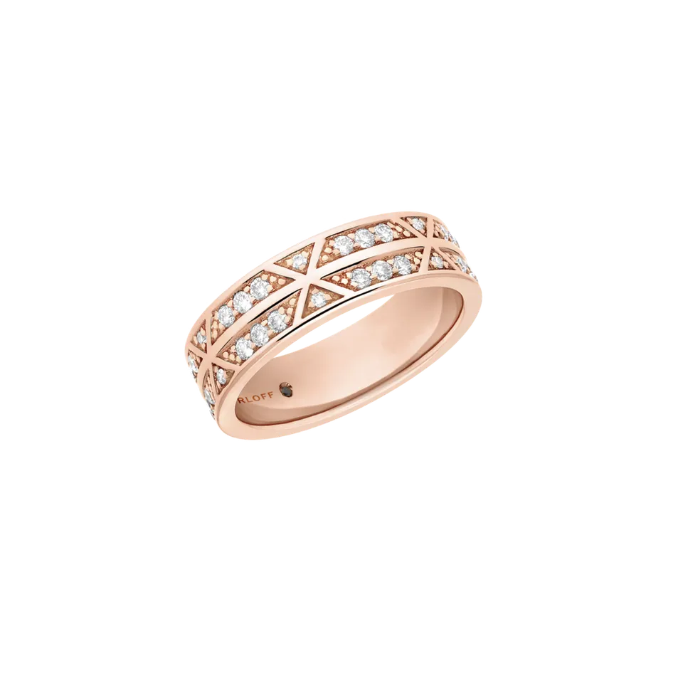 Korloff Éclat JL-JER08 Alleanza Oro Rosa 2 Ranghi Diamanti