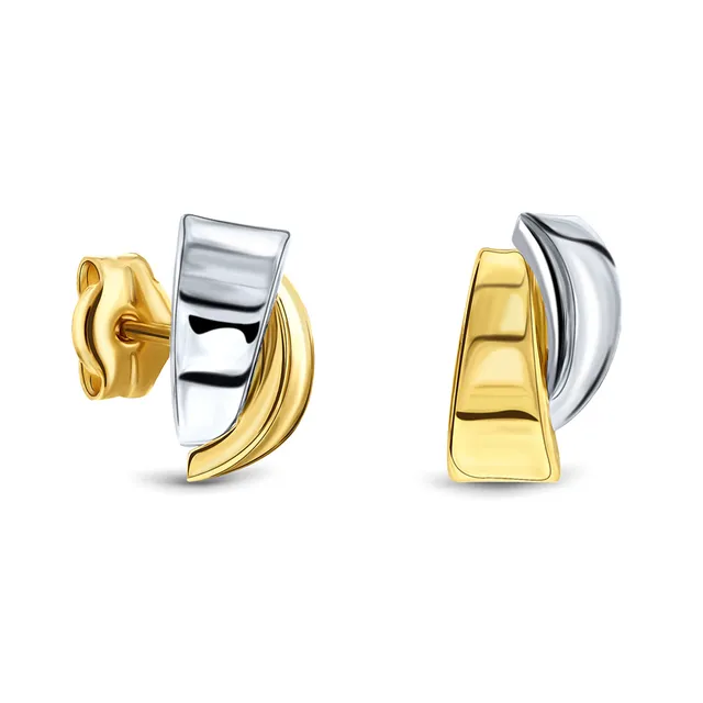 Miore Orecchini Oro Bicolore 14 Kt Donna