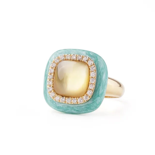 Noi Gioielli Firenze 1873 Mistica anello oro giallo diamanti