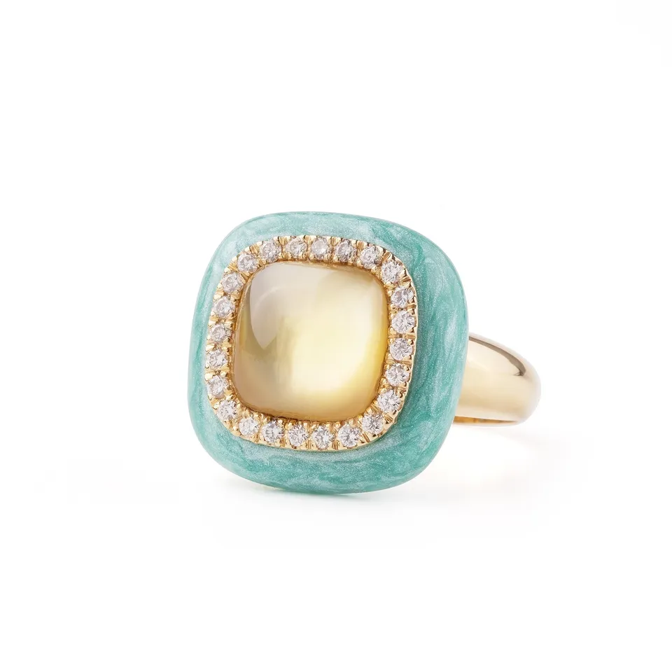 Noi Gioielli Firenze 1873 Mistica anello oro giallo diamanti