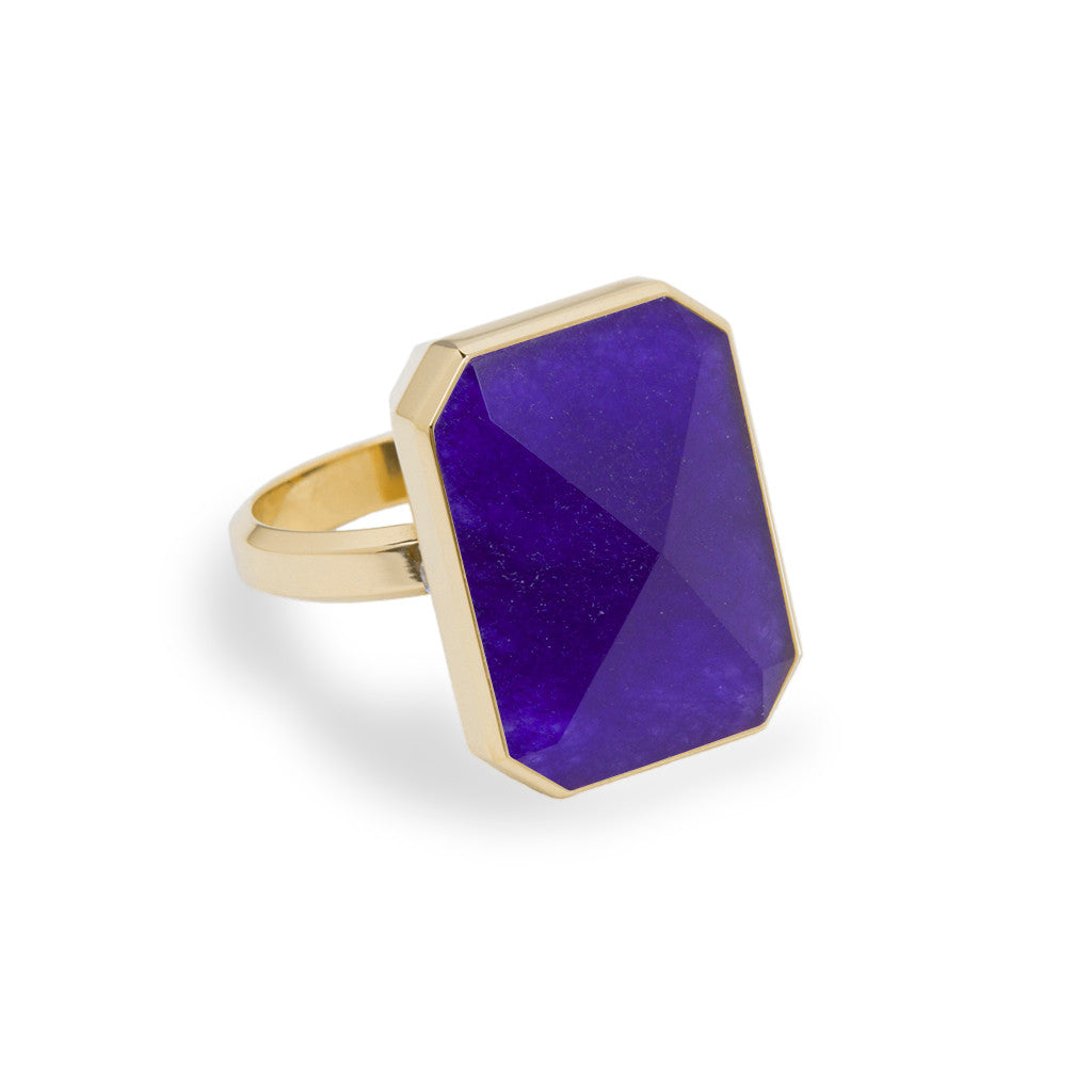 Ringly Luxe After Hours Anello Smart Giada Viola Misura 7