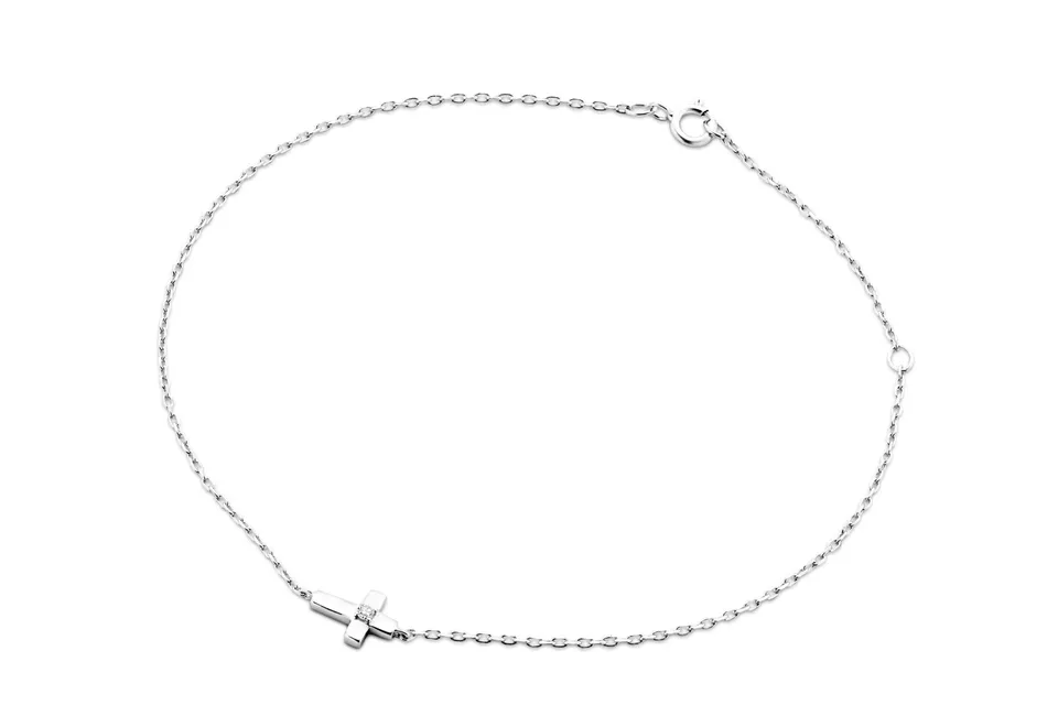 Miore Bracelet Bracciale Oro Bianco 9 Kt 375