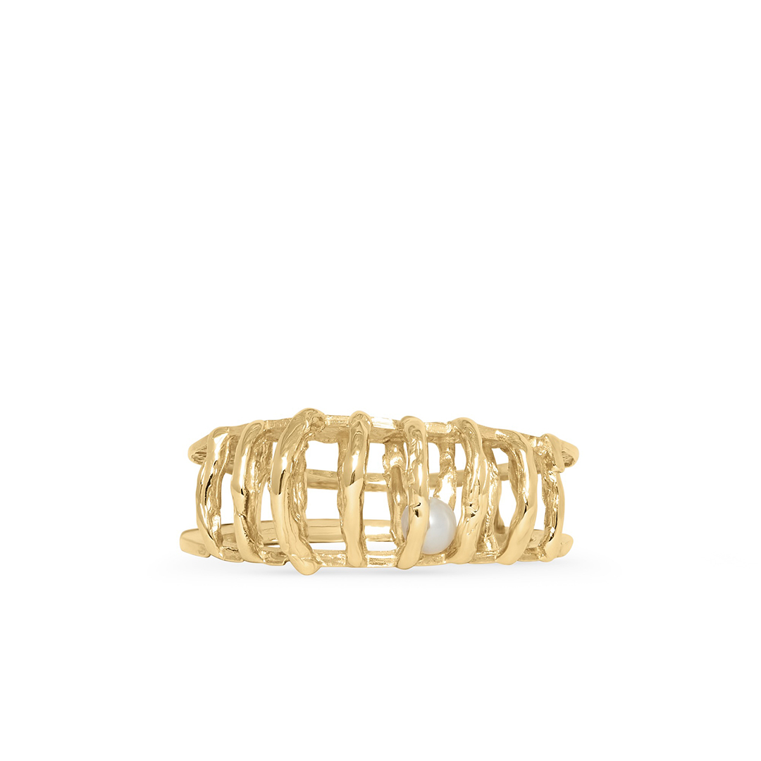 Giulia Iosco Cage Ring Band anello a gabbia