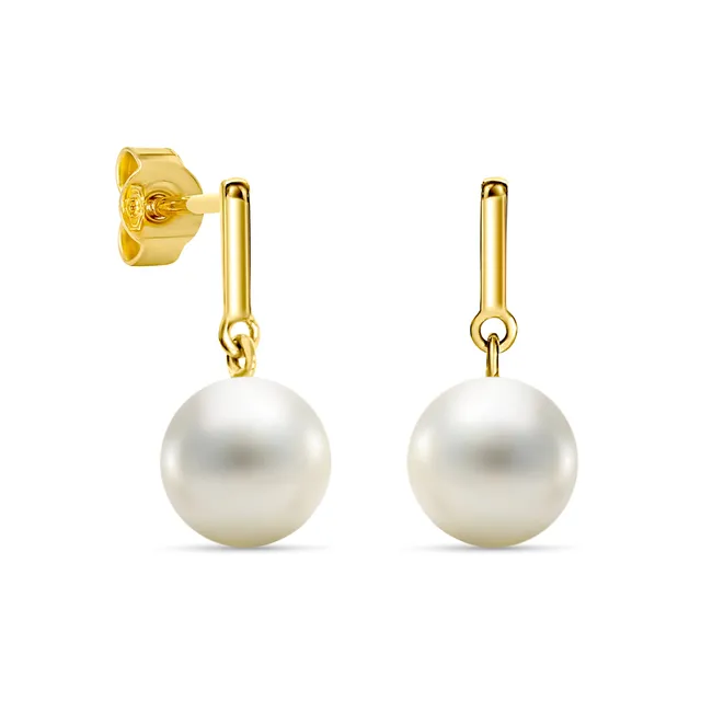 Miore Orecchini oro giallo 14kt perla acqua dolce