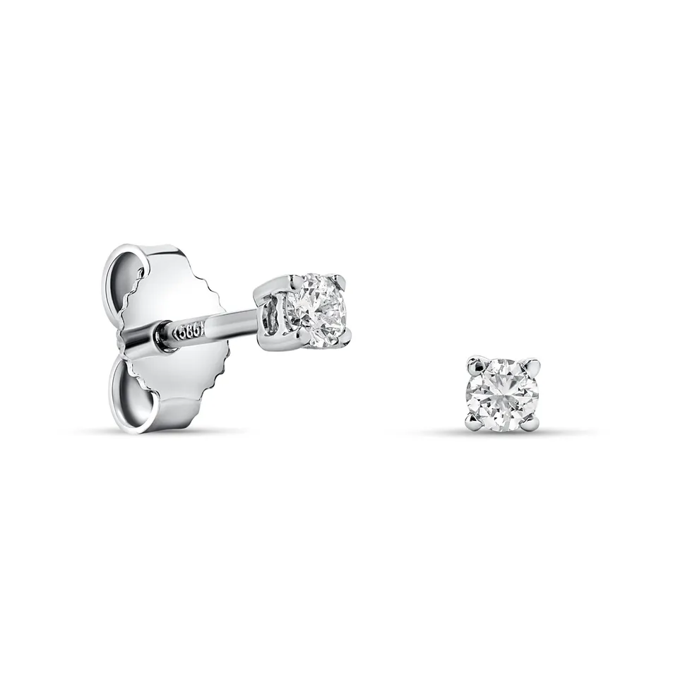 Miore Orecchini Oro Bianco 14 Kt (585)