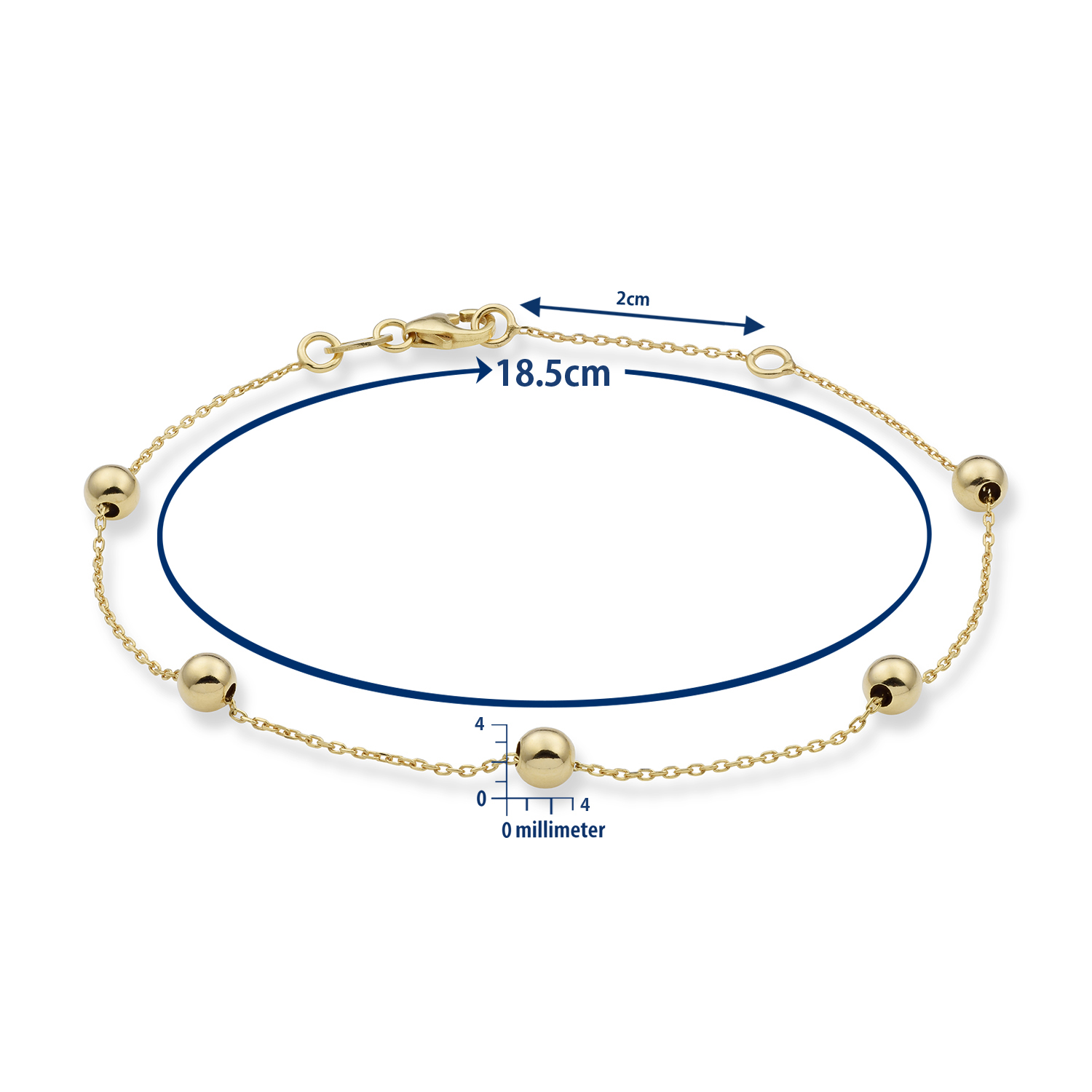 Miore Bracciale Oro Giallo 9Kt 375