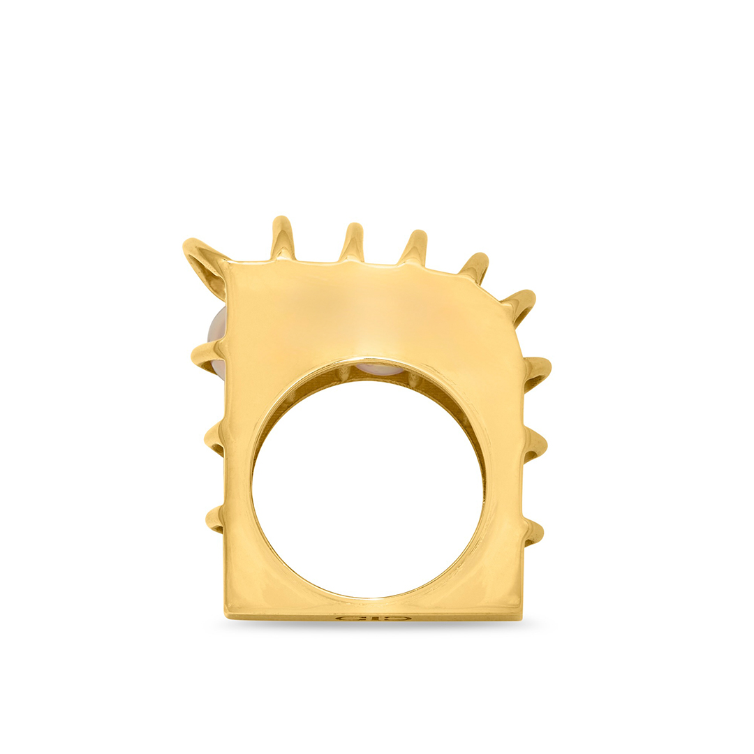 Giulia Iosco Cage Ring Bronze anello bronzo su misura