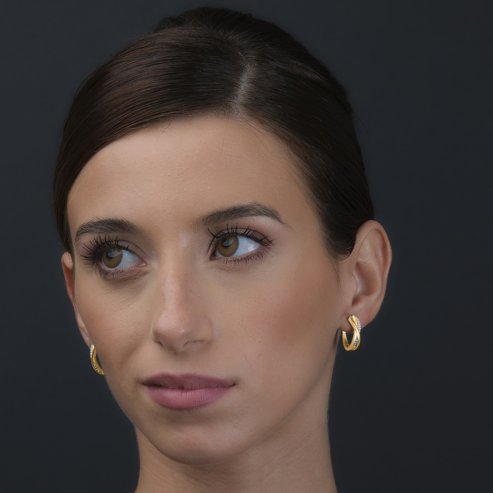 Miore Earrings Orecchini Argento 925 Zirconia Cubica