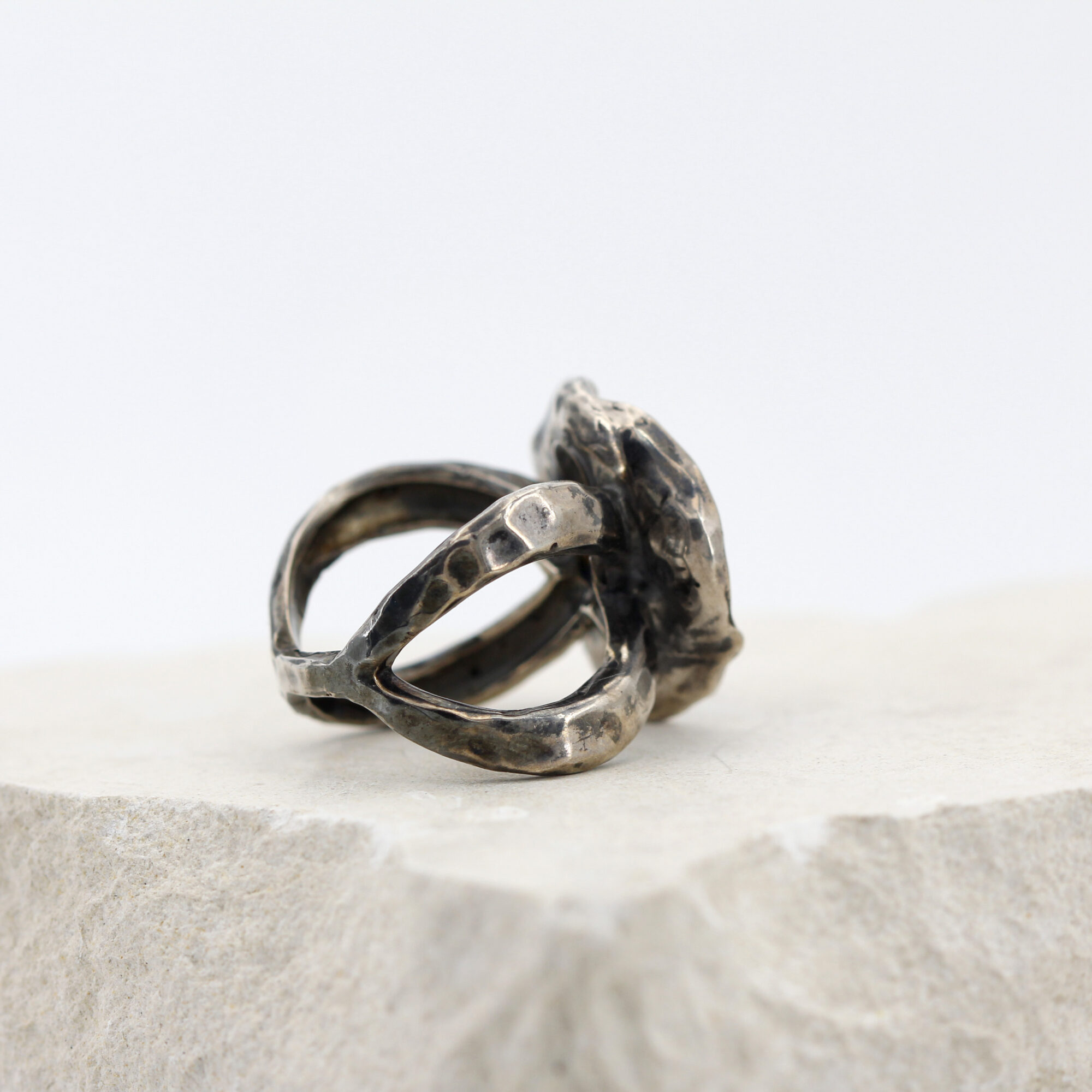 Anna Gioielli Winter Flower Anello Argento Quarzo Citrino