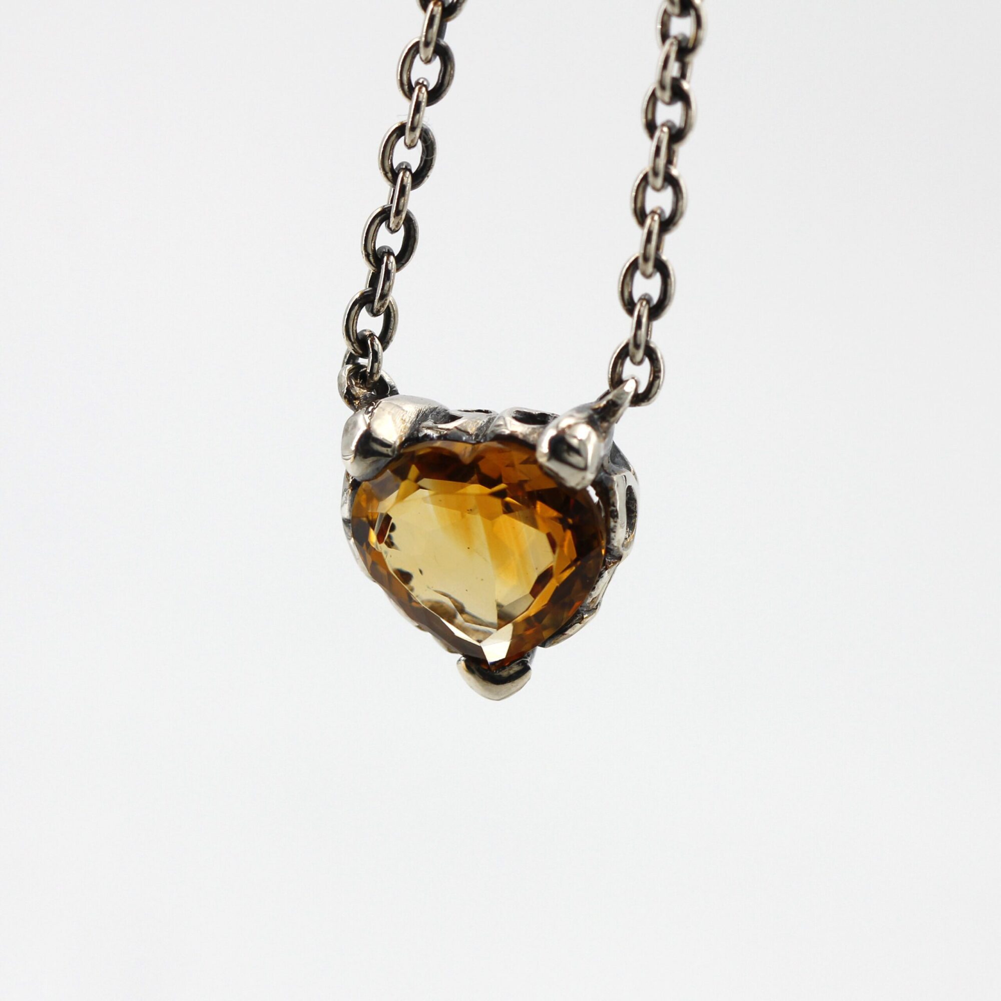 Anna Gioielli Collezione Marte pendente argento quarzo Madera cuore