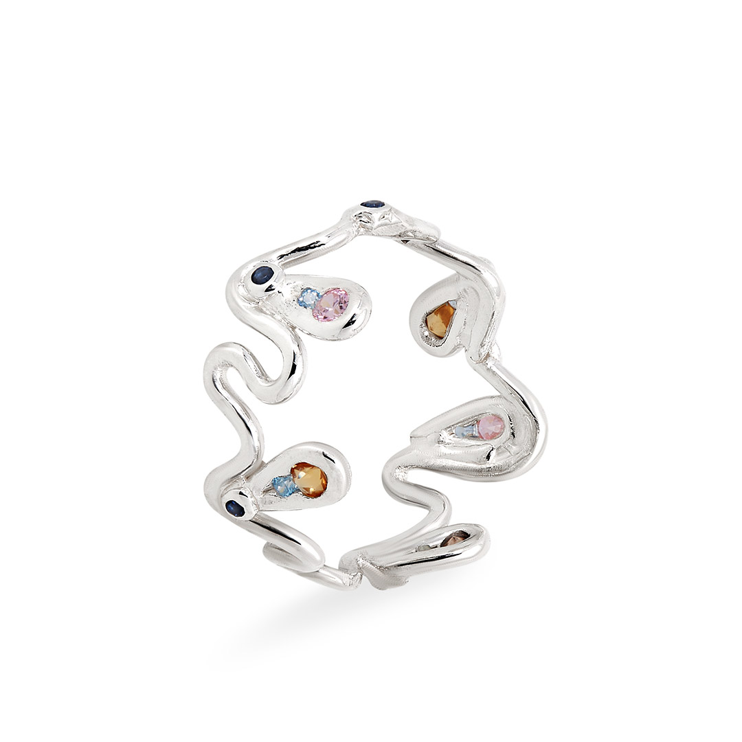 Giulia Iosco Aurora Borealis Comet anello oro