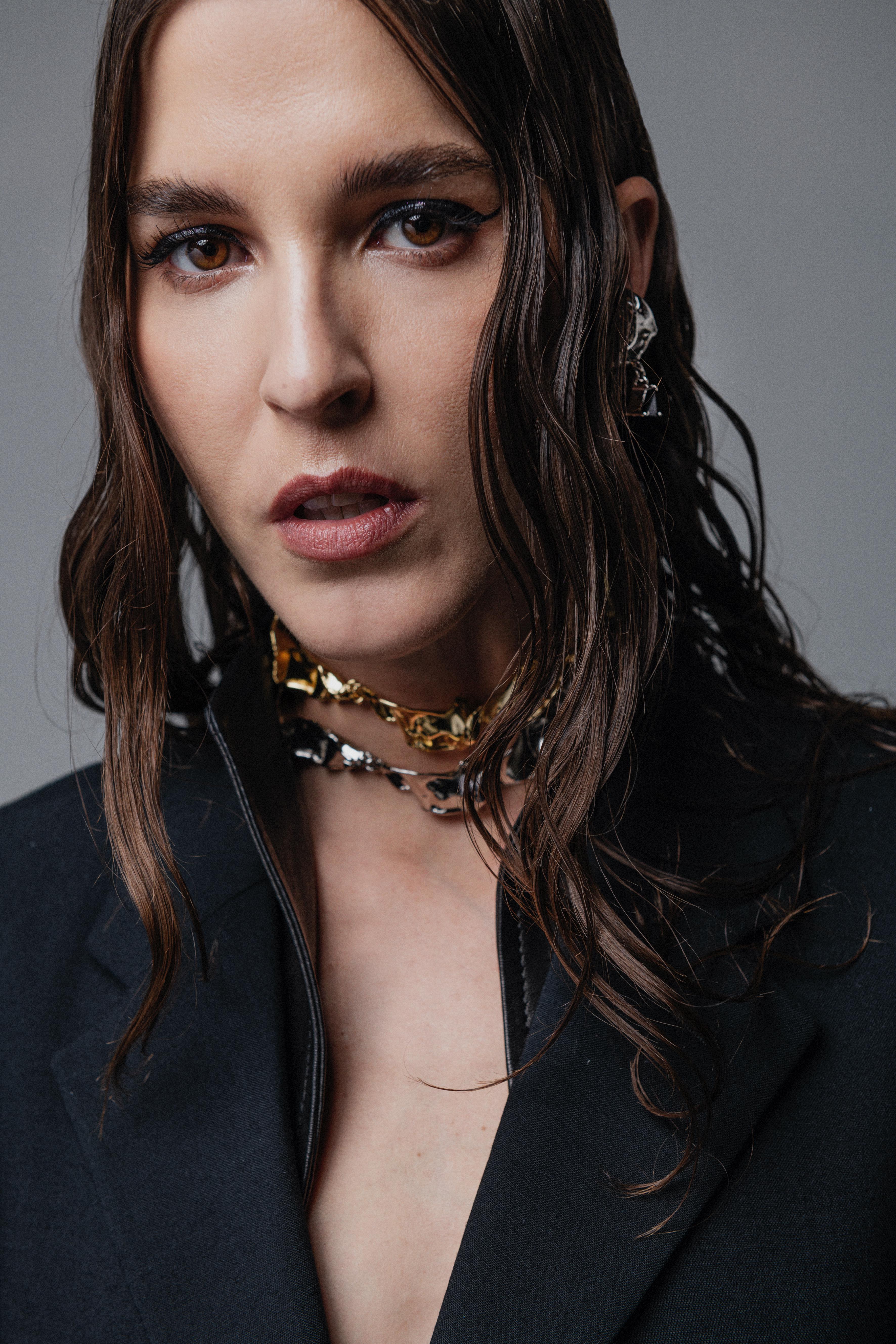 Voodoo Jewels Bold Shapes Mayumi choker bronzo oro