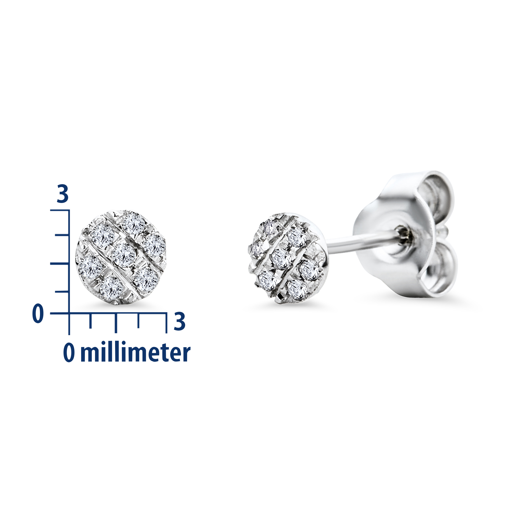 Miore Earrings Orecchini Oro Bianco 9KT 375