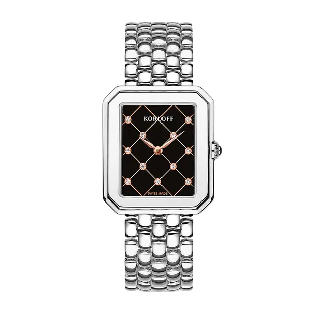 Korloff Iconik 04WA2170029 Orologio Acciaio Diamanti Nero