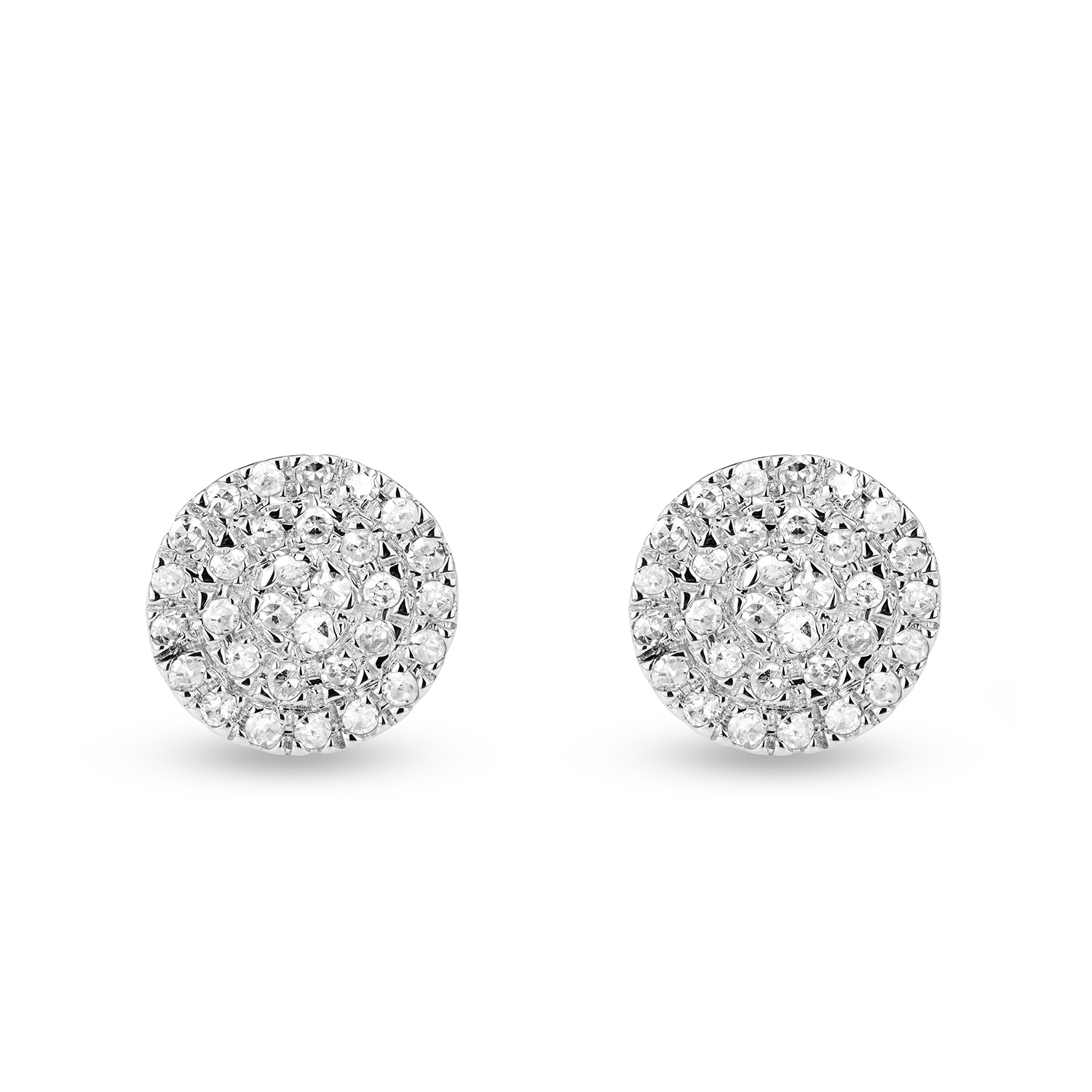 Miore Orecchini Oro Bianco 9 Kt 375