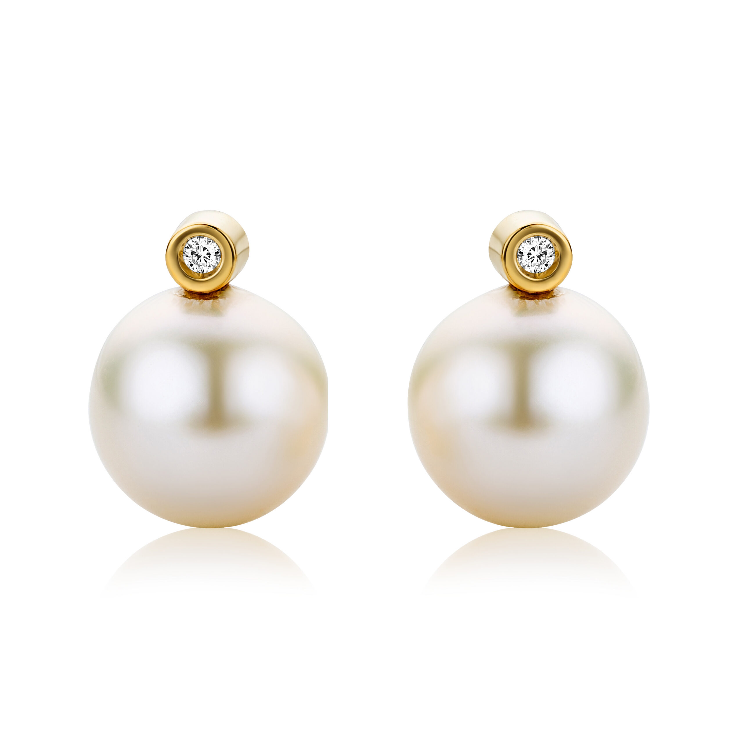 Miore Orecchini oro giallo 18kt perla acqua dolce