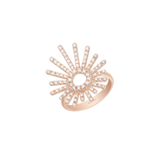 Korloff Divine Fougue JL-JDFR01 anello oro rosa diamanti