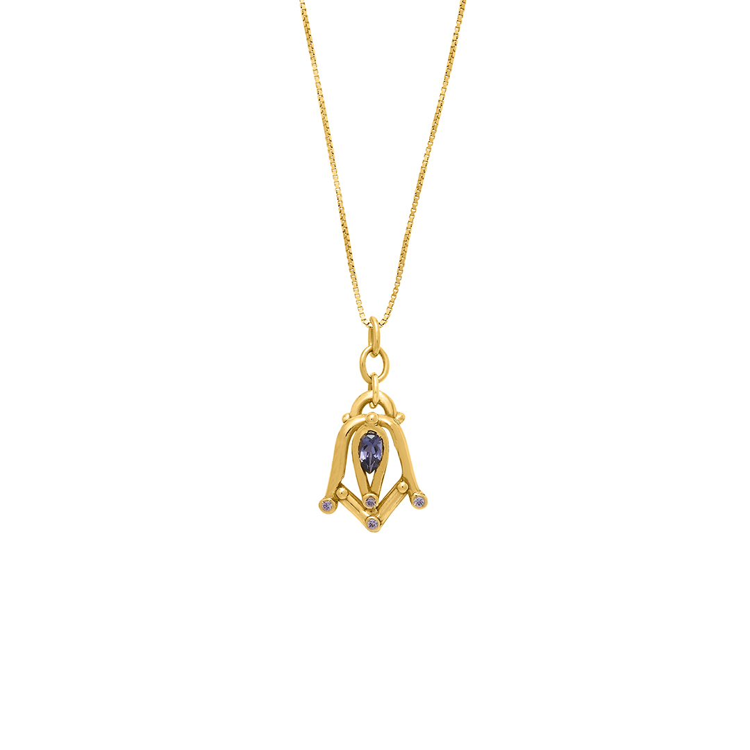 Giulia Iosco Aurora Borealis Drop collana oro