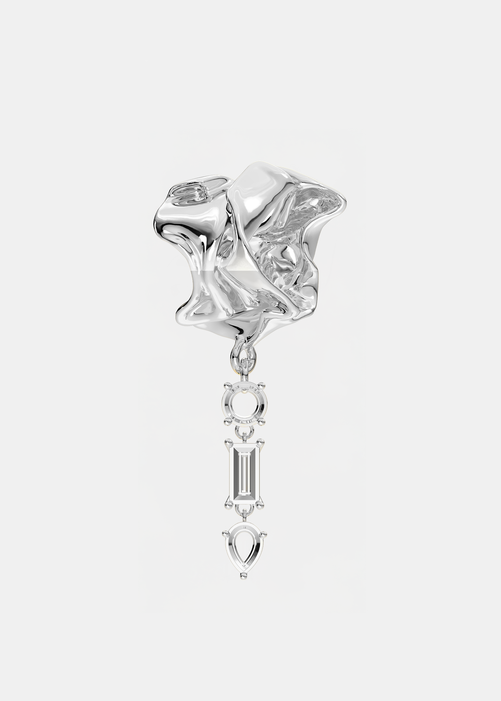 Voodoo Jewels Bold Shapes Venus earcuff bronzo oro