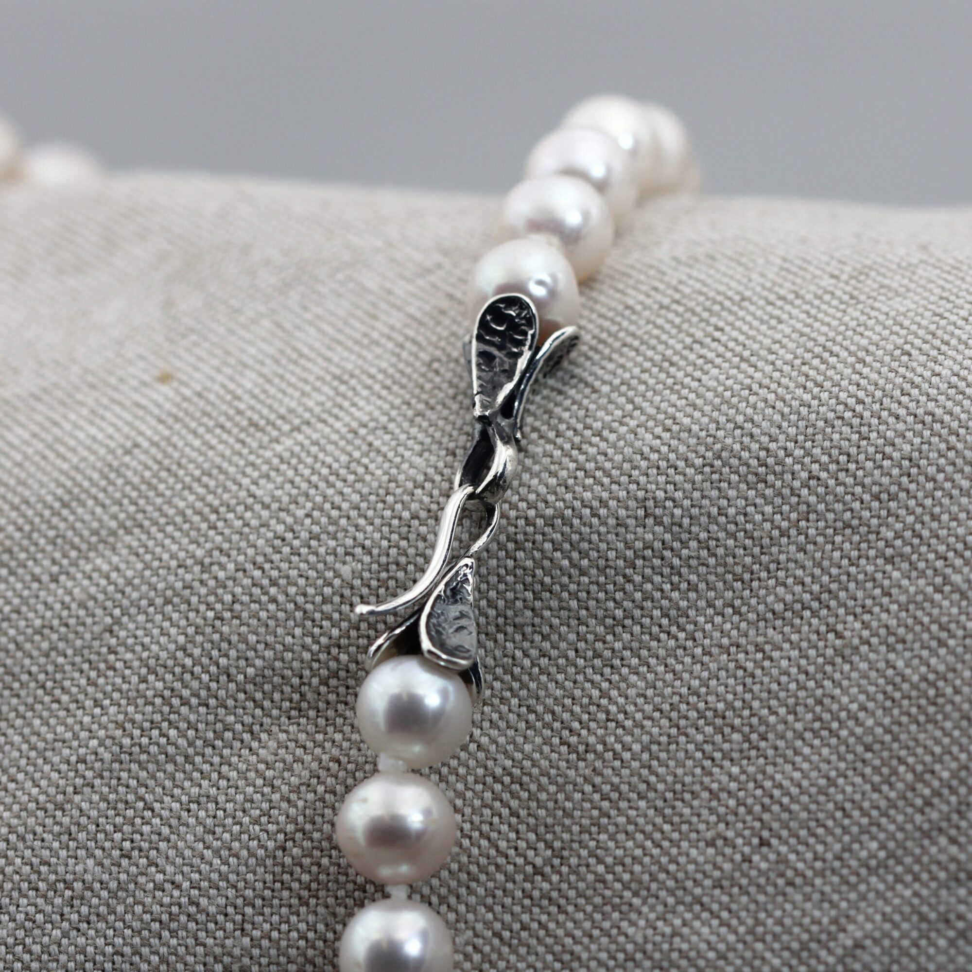 Anna Gioielli Choker Collana Perle Argento 48 cm 10/11 mm