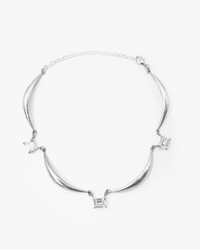 Voodoo Jewels Bold Shapes Callisto collana zirconi smeraldo