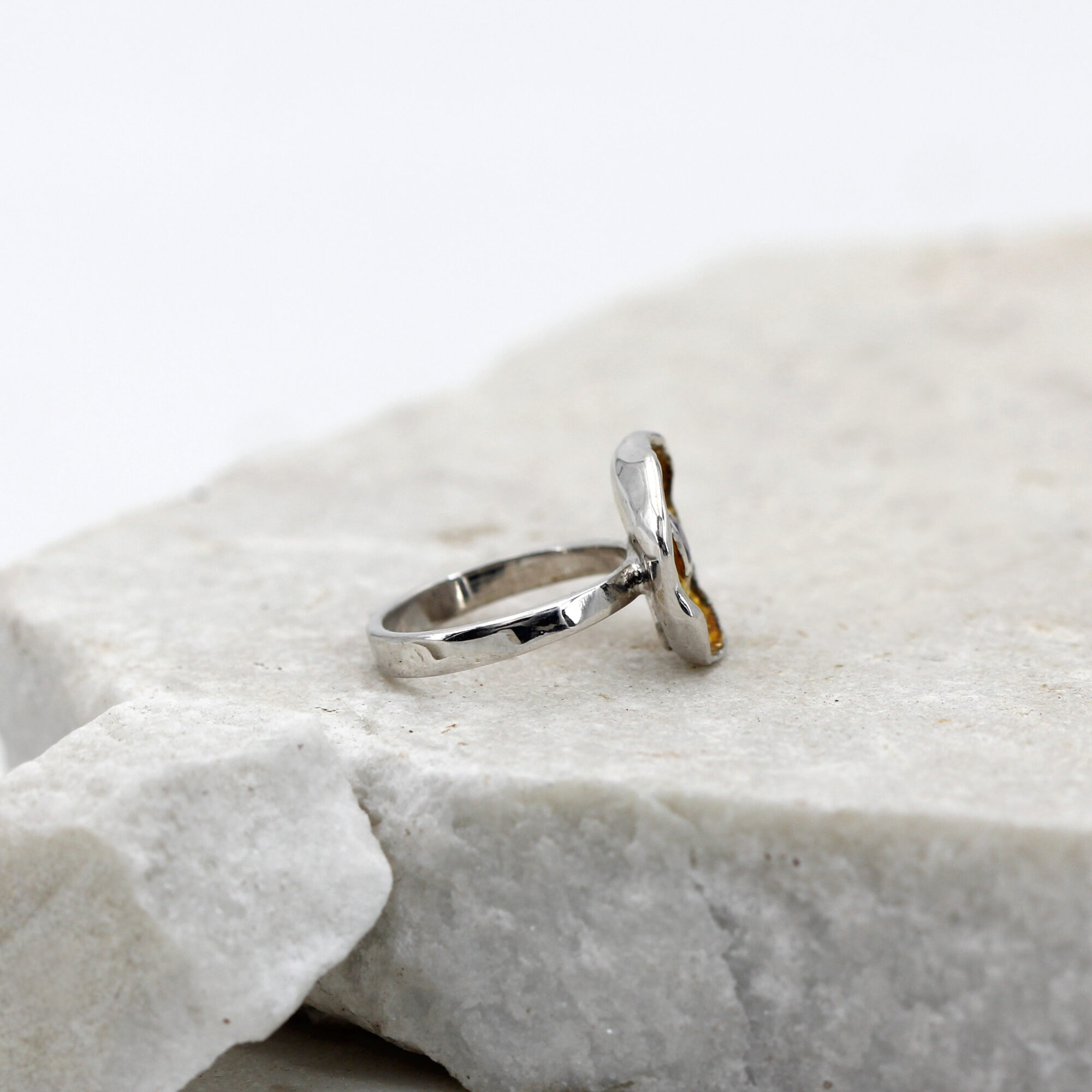 Anna Gioielli Winter Flower Small anello argento ametista