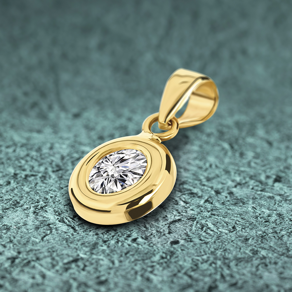 Miore Pendant ciondolo oro giallo 9kt classico