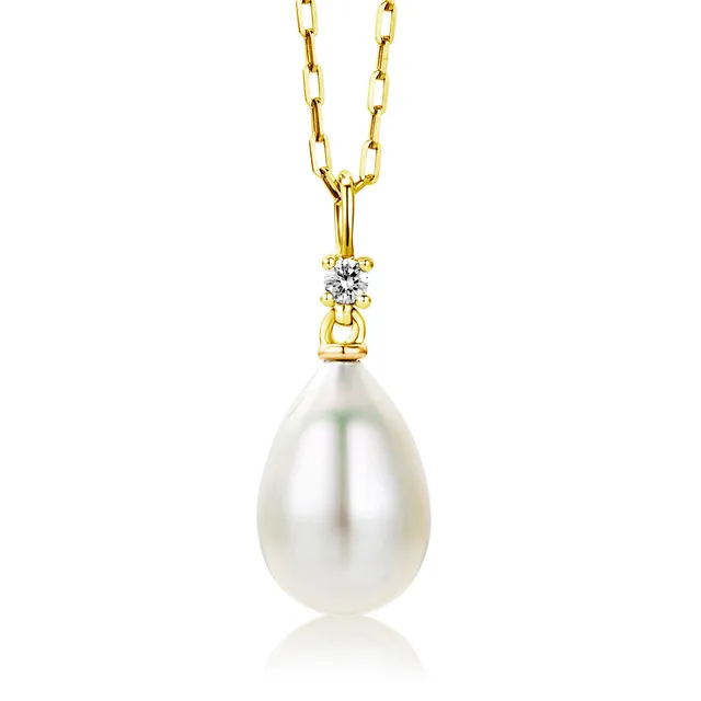 Miore Collana Oro Giallo 18Kt Perla Acqua Dolce