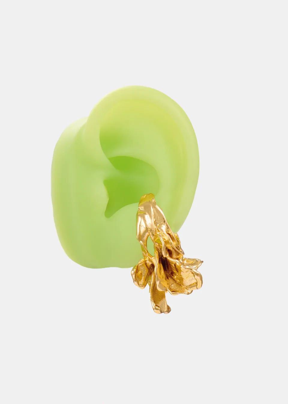 Voodoo Jewels Bold Shapes Azul earcuff bronzo placcato oro