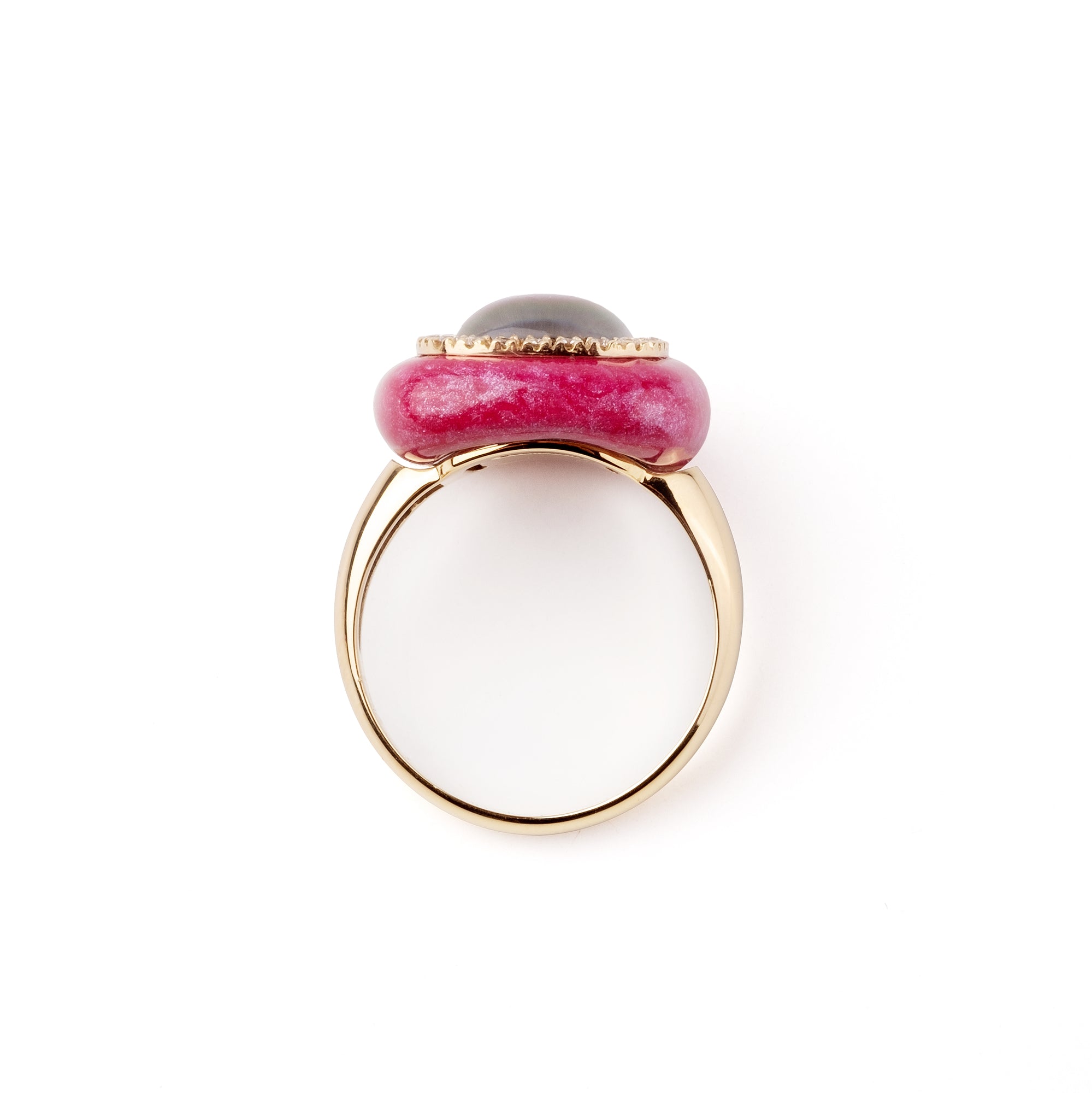 Noi Gioielli Mistica anello oro giallo 18kt madreperla 16 mm