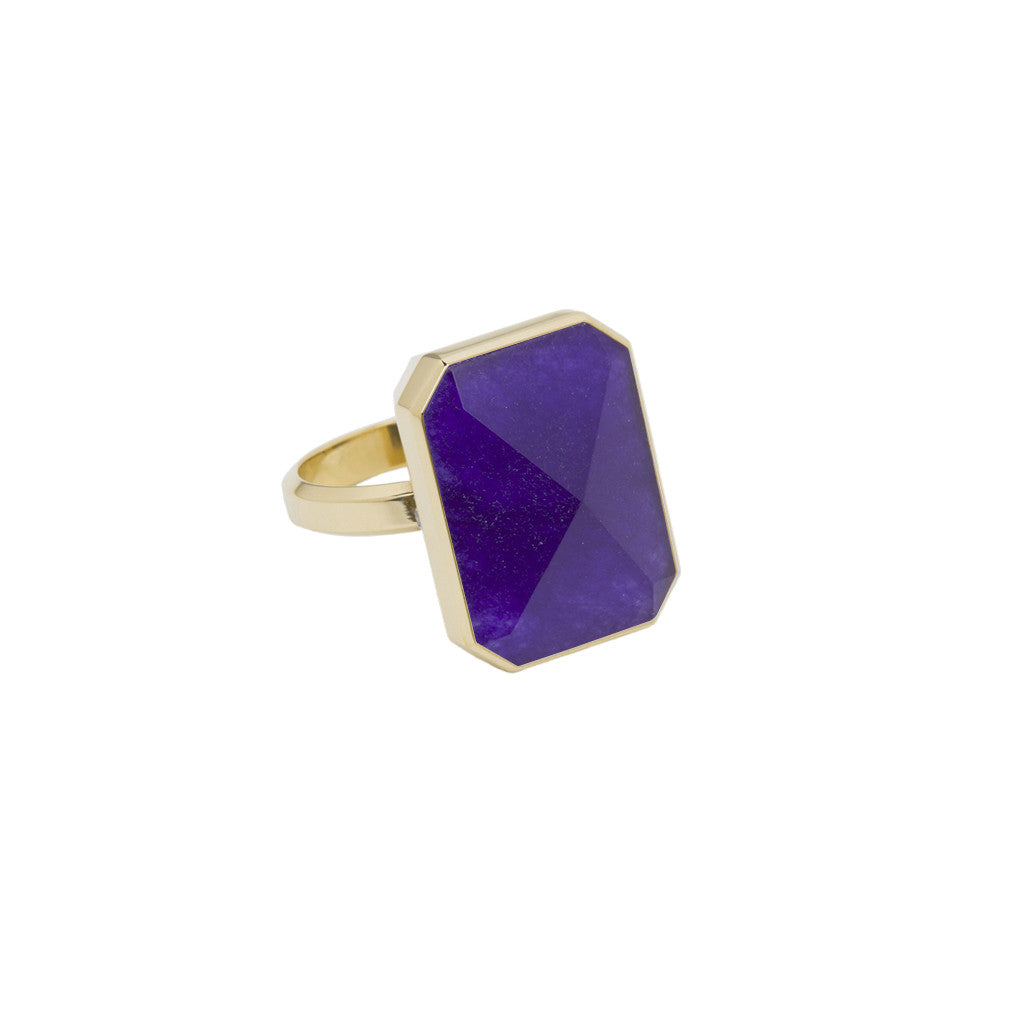 Ringly Luxe After Hours Anello Smart Giada Viola Misura 7