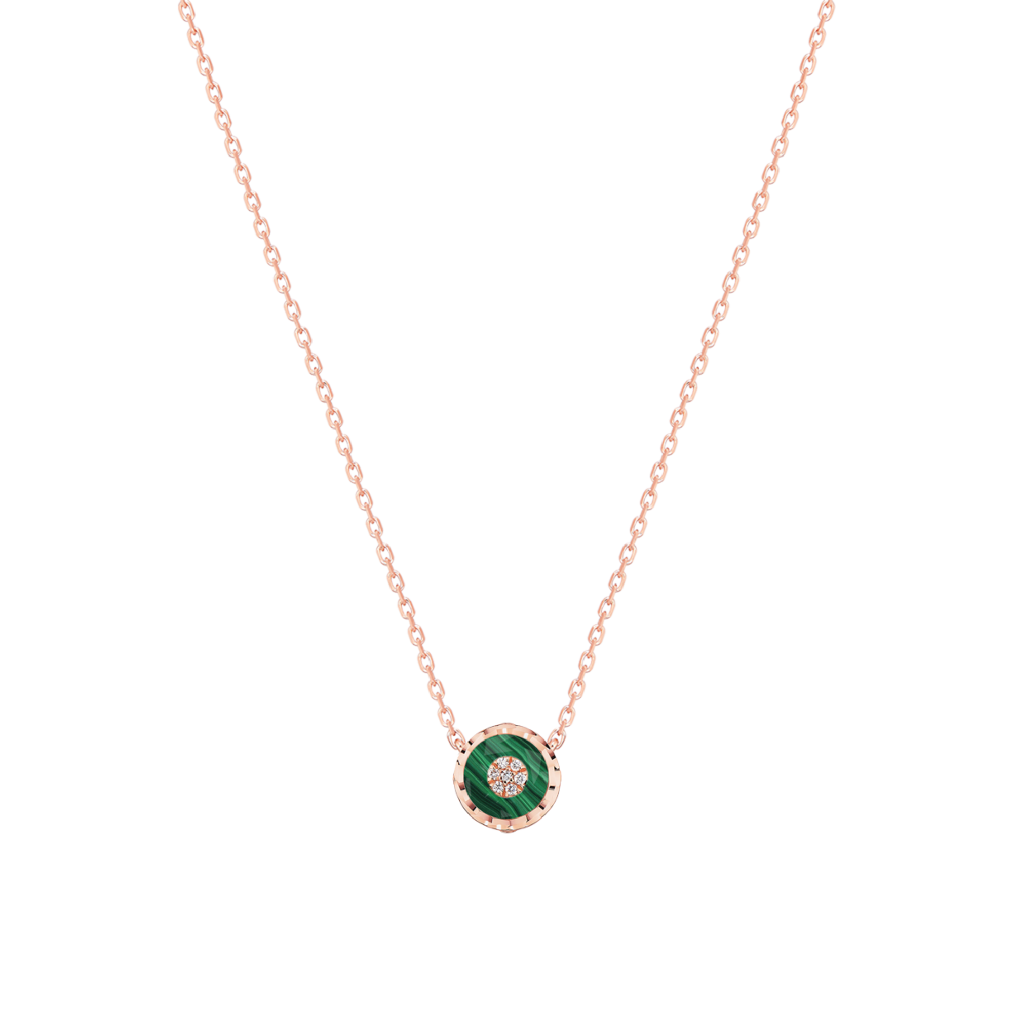 Korloff Je Play JL-JJPP02-PG collana oro rosa malachite diamanti
