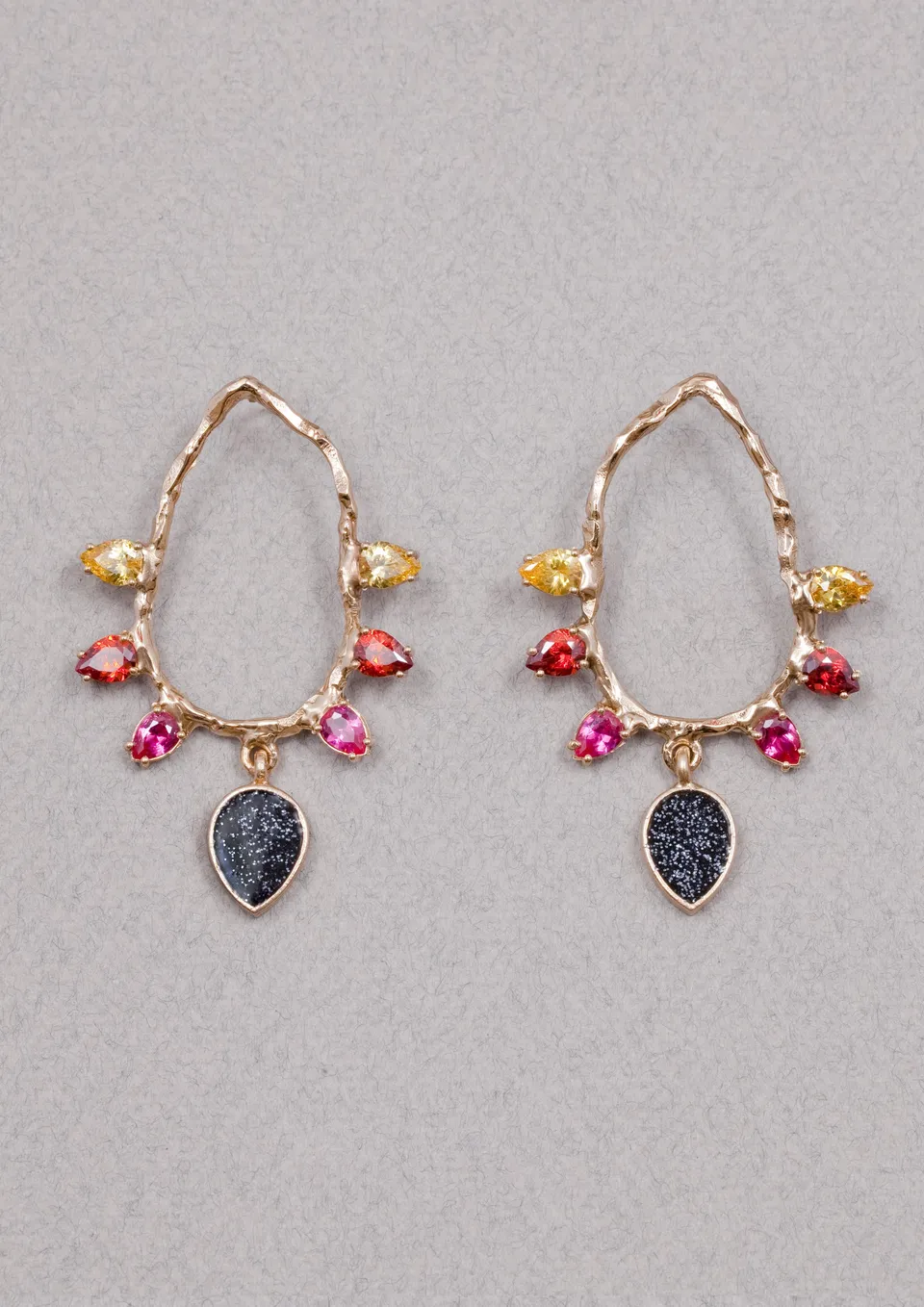 Voodoo Jewels Ambrosia Orecchini Bronzo Zirconi Goccia
