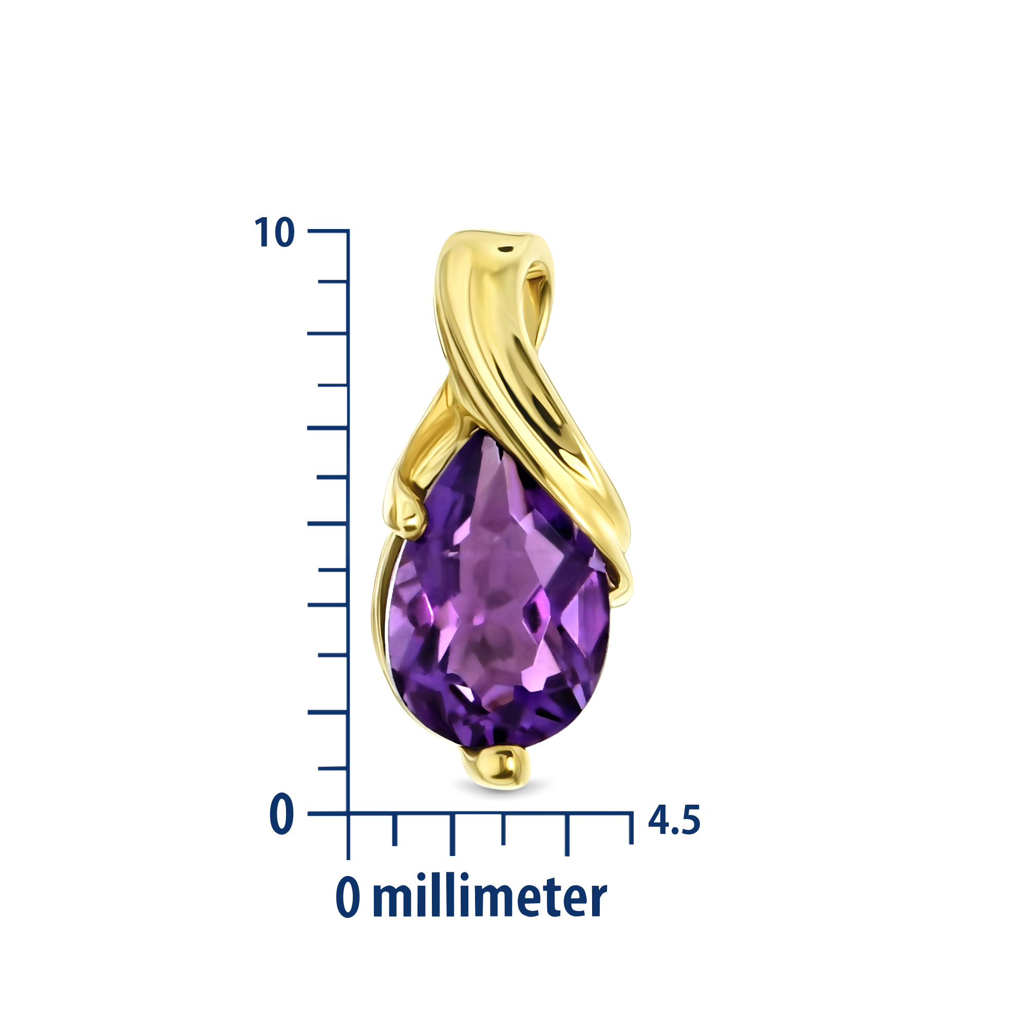 Miore Earrings orecchini oro giallo 9kt ametista