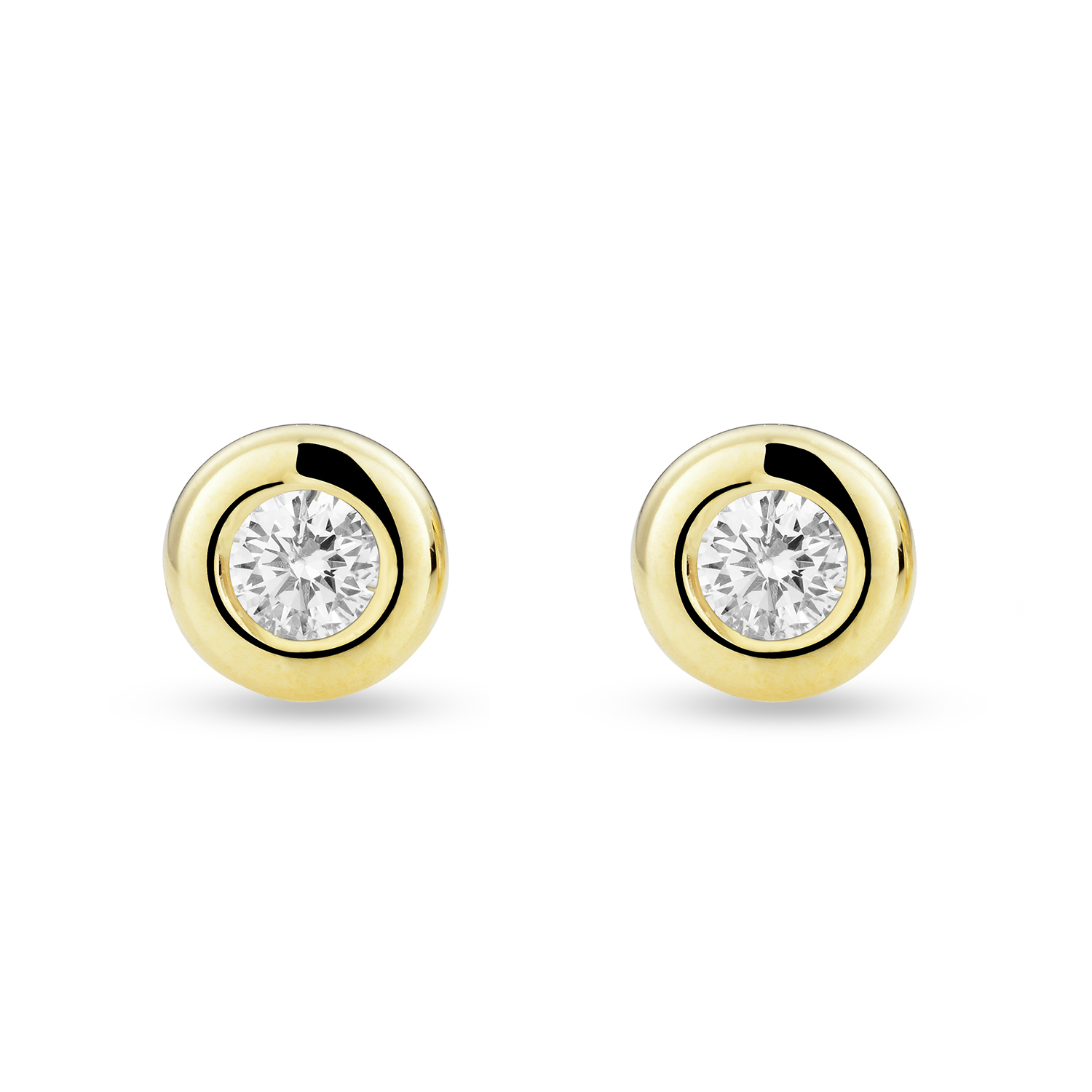 Miore orecchini oro giallo 14 kt 585 massiccio