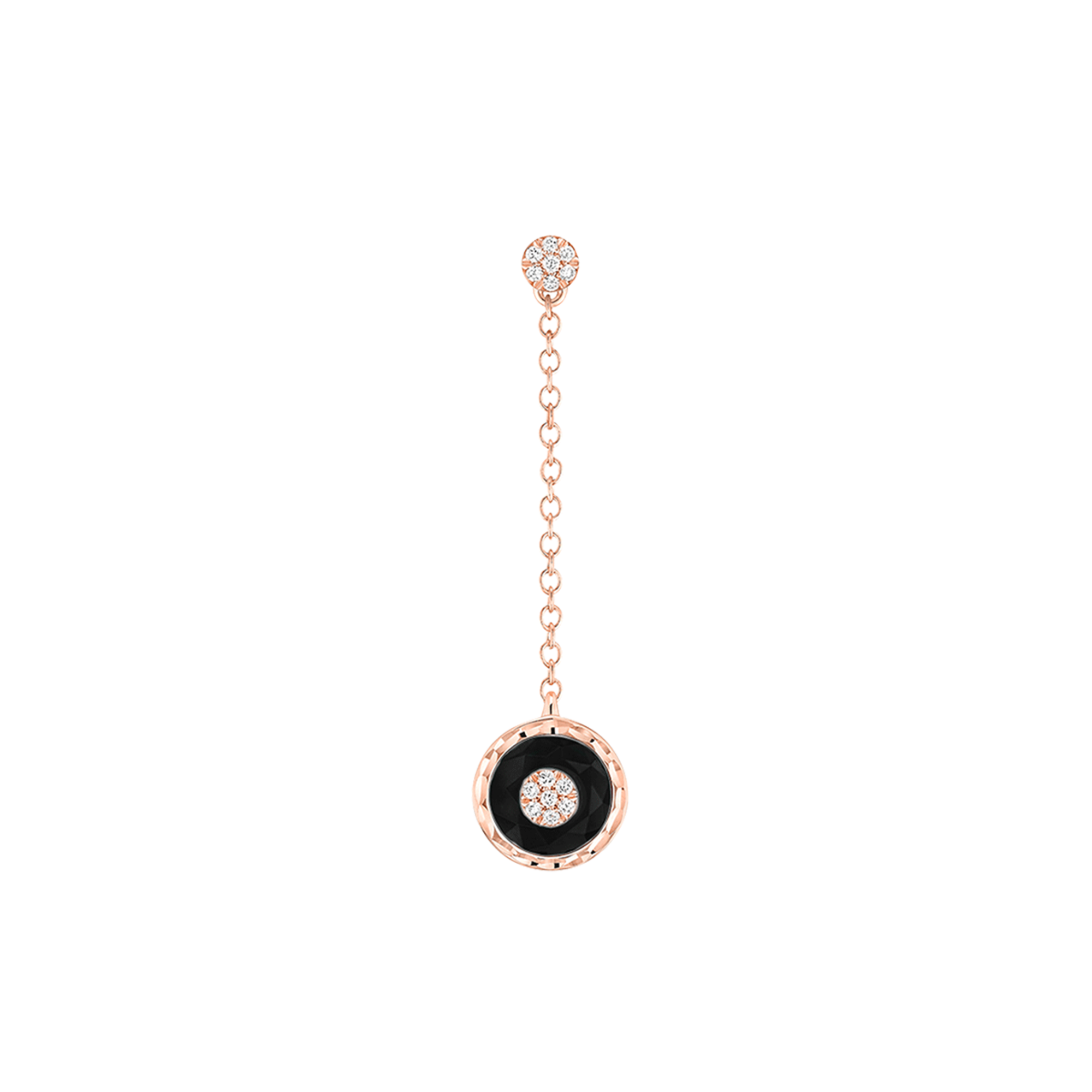 Korloff Je Play JL-JJPE06-PG orecchino oro rosa diamanti onice