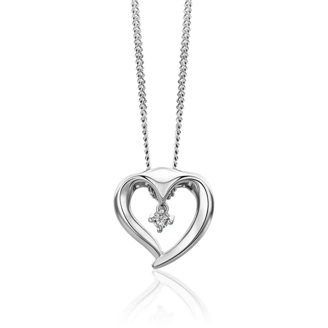 Miore Necklace Collana Oro Bianco 9Kt 375