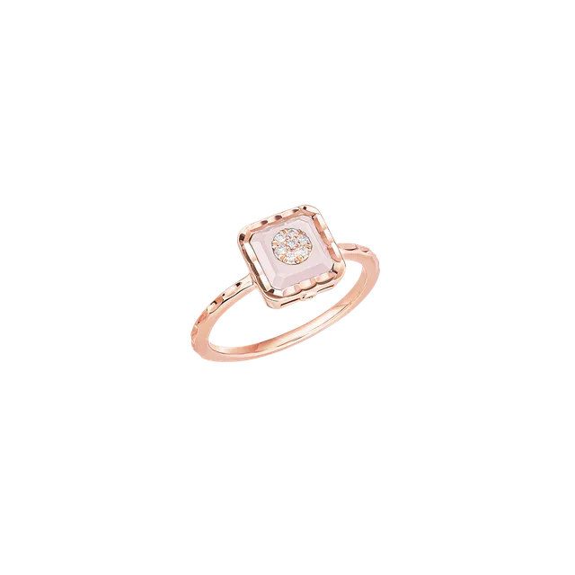 Korloff Je Play JL-JJPR01 anello oro rosa opale rosa diamanti