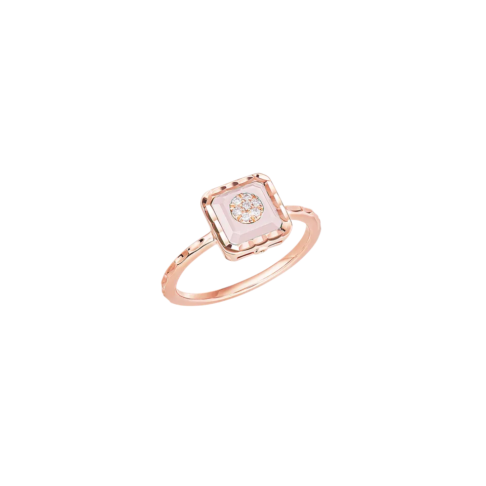 Korloff Je Play JL-JJPR01 anello oro rosa opale rosa diamanti