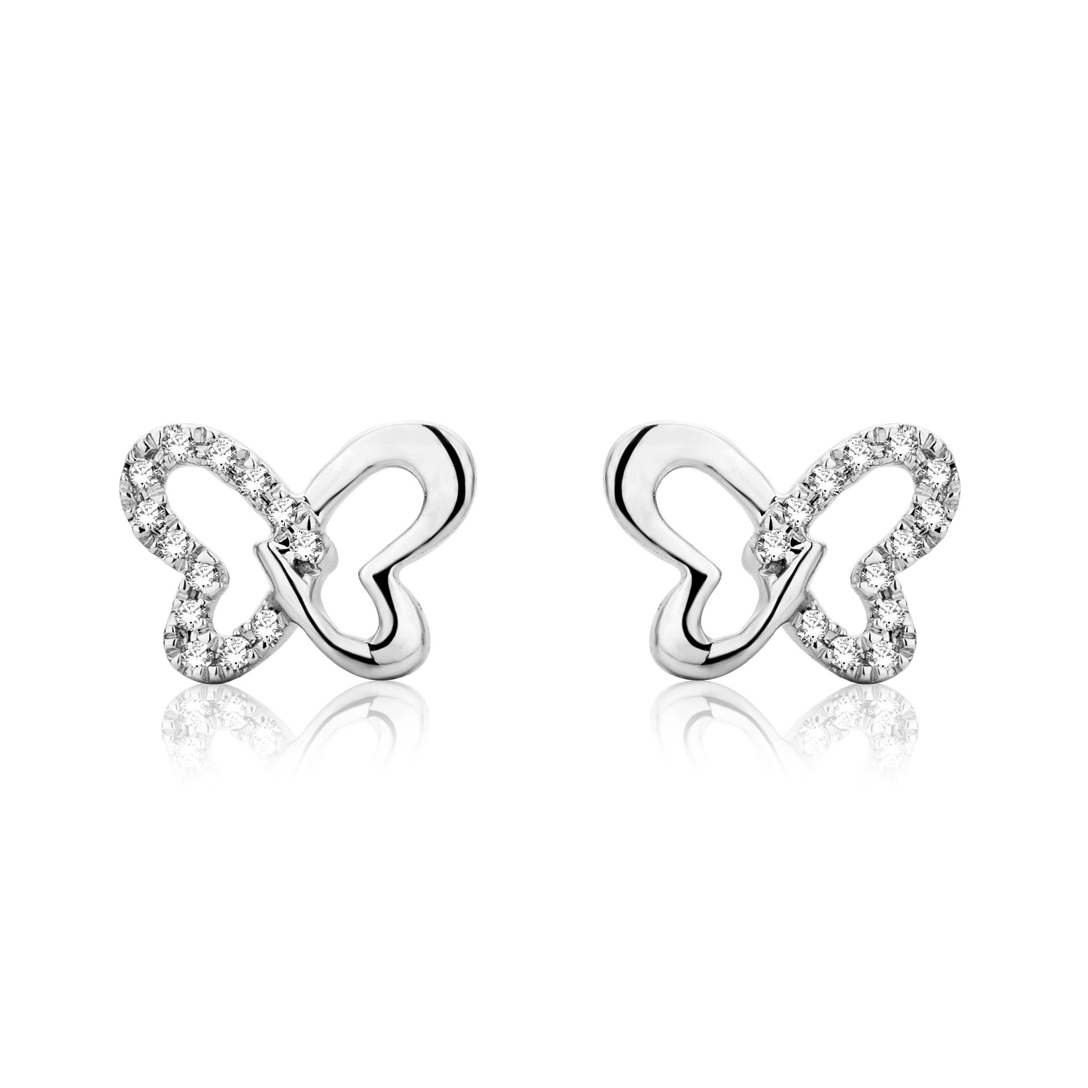 Miore Orecchini Oro Bianco 9Kt 375 Earrings Donna