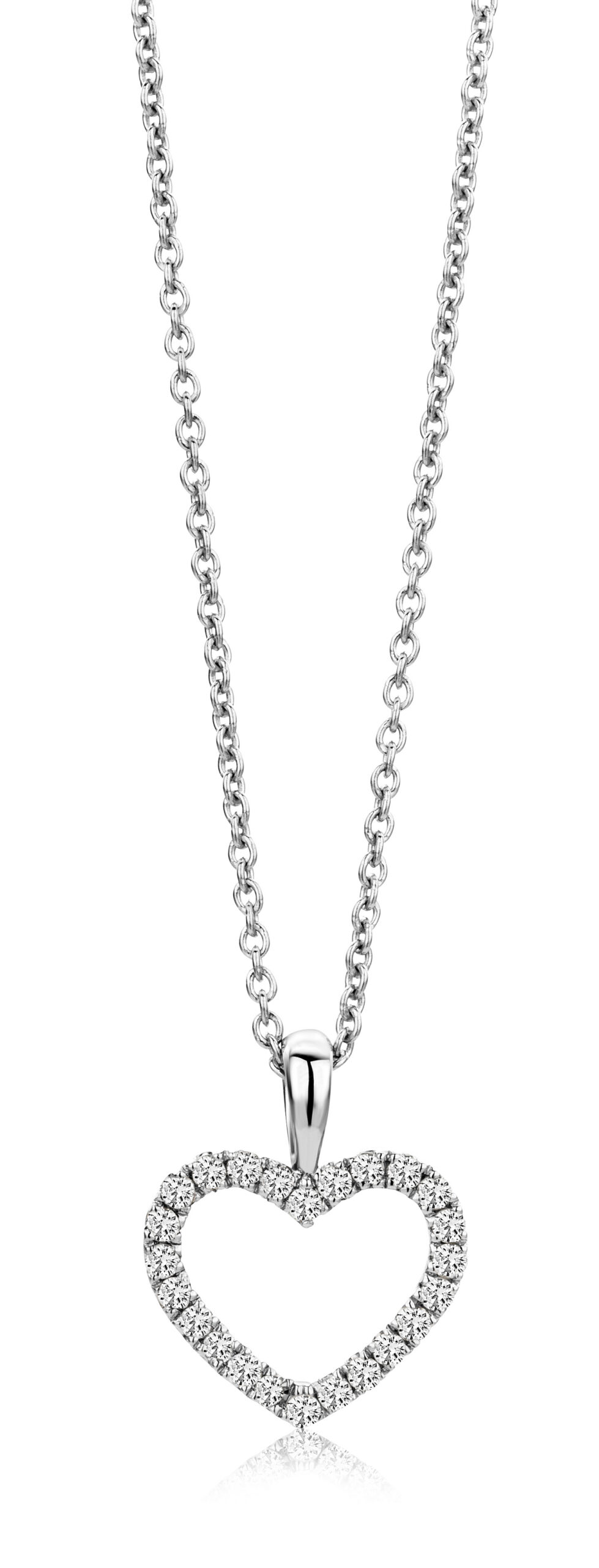 Miore collana oro bianco 9 kt 375