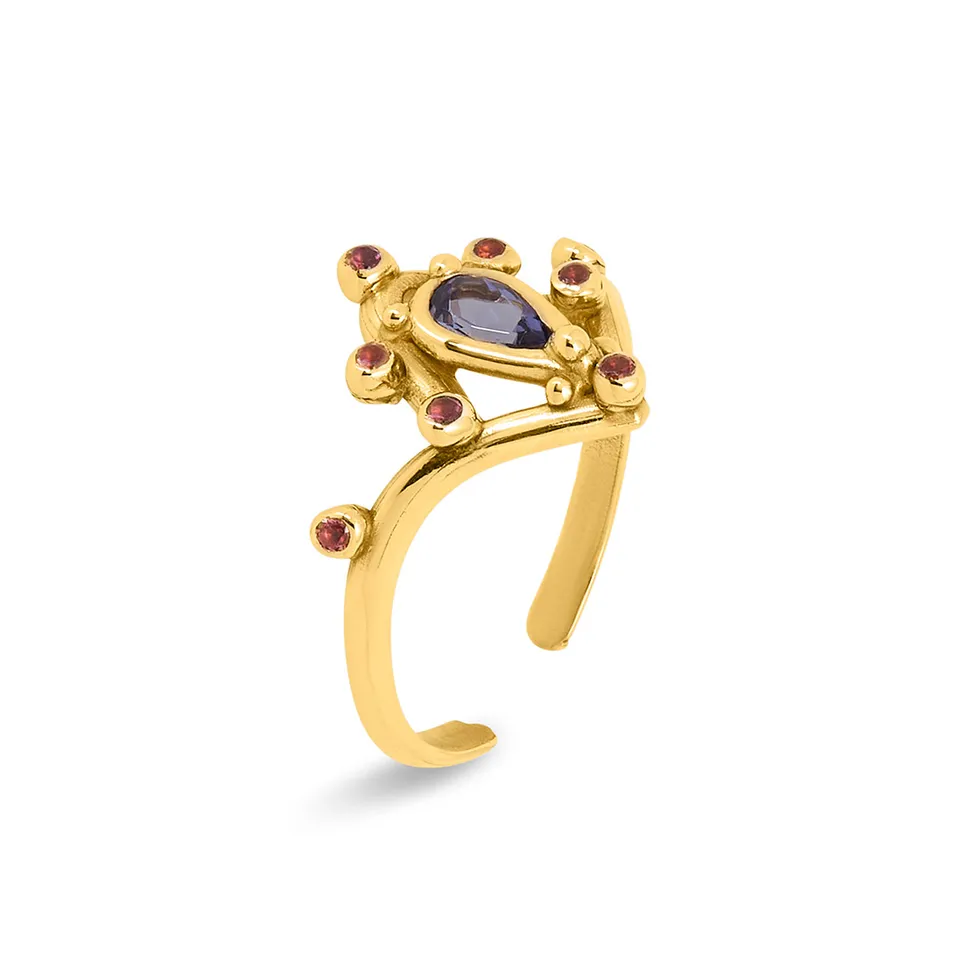 Giulia Iosco Aurora Borealis Crown Ring anello corona