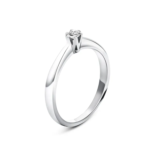 Miore anello oro bianco 9 kt 375