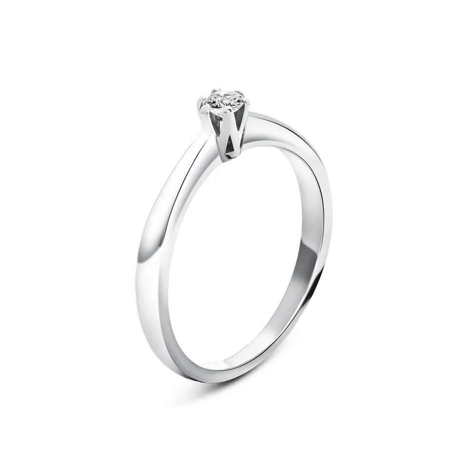 Miore anello oro bianco 9 kt 375