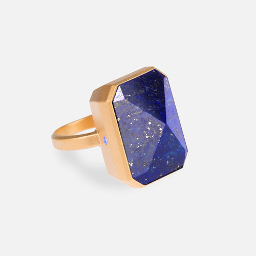 Ringly Luxe Out To Sea anello smart lapis oro