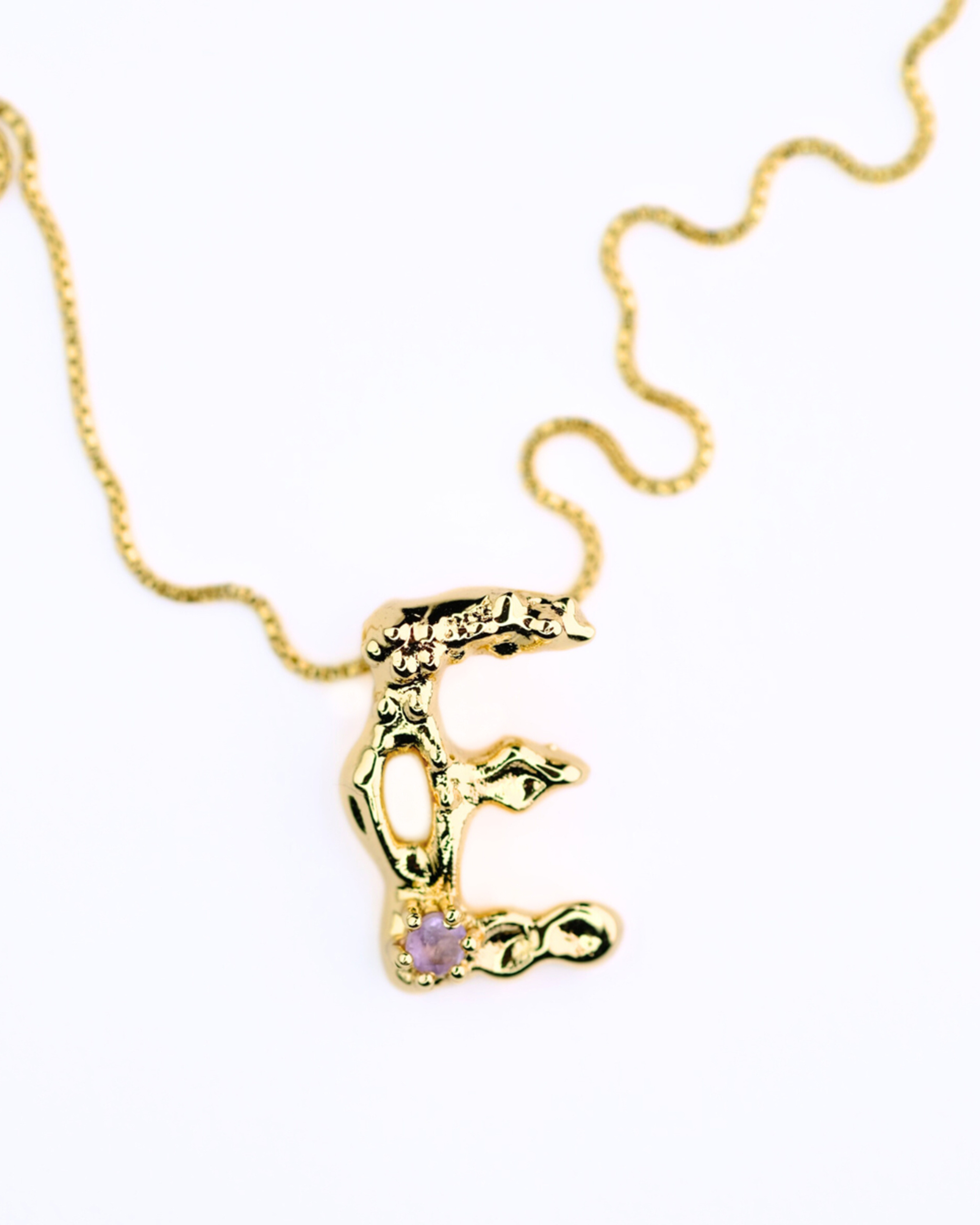 Voodoo Jewels Voodoolarium collana lettera A placcato oro 45 cm